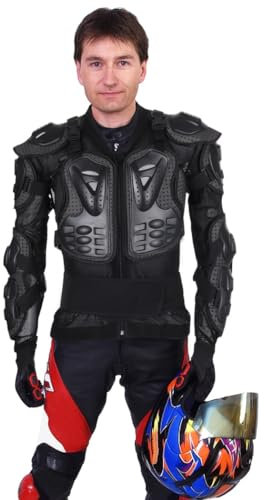 Chaqueta de armadura de cuerpo completo para motociclistas, protección de motocross y ATV, protector de pecho y columna vertebral para hombre