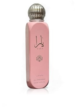 Lattafa Yara All Over Spray 150ml (5.07 oz) – Floral Scent for Women | Tangerine, Heliotrope, Gourmand Accord & Sandalwood | Long-Lasting Fragrance for Body, Hair & Clothes