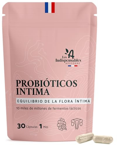 Apyforme - Probioticos Mujer Flora Intima - 4 Cepas Lactobacillus Reuteri, Rhamnosus Crispatus y Acidophilus - 30 Cápsulas Gastroresistentes - Probio+ Intima