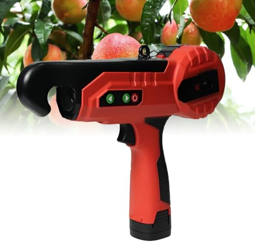 MYXJX Máquina atadora de Plantas, Flejadoras portátiles for Plantas, Herramienta inalámbrica for agrupar viñas, diámetro máximo de Atado: 25 mm