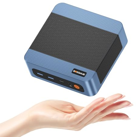 BOSGAME E5 Plus Mini PC,Ryzen 3 5400U Mini Computers, 8GB DDR4 256GB SSD | W-11 Pro (up to 4 GHz) Support Triple Display,WiFi 5/BT 5.0/Dual Ethernet Mini Desktop for Home Office