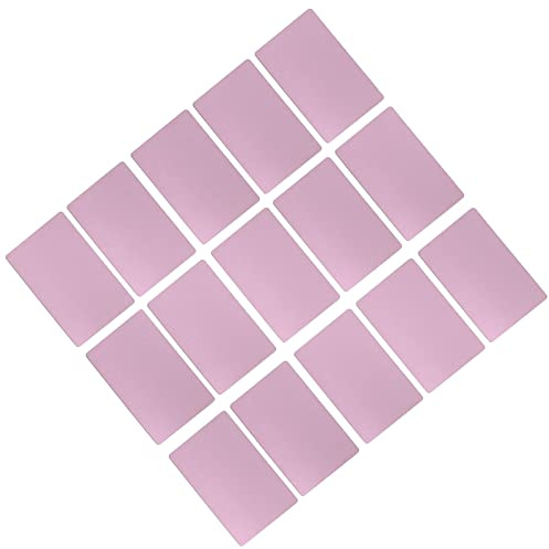 Generic Lasergravyr Visitkort Vattentäta Aluminiumnamnkort för Professionellt Nätverk 50 St 54x86mm (Rose guld)