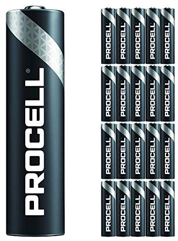 20 Pack - Duracell Procell AAA Batteries | 1.5V Industrial Power Alkaline Battery | Home or Office Use | Car Air Freshener Promo Pack | Reliable Long Lasting Power