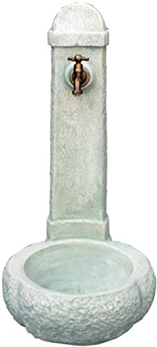 KAM Fontana da Giardino Esterno in Cemento Pietra Modello CATANIA colore Bianco