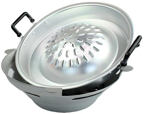 mamameya2511 1Set(Pan+Stove) Mookata Thai Korean Bbq Smoke Steak Grill Charcoal Aluminium 14