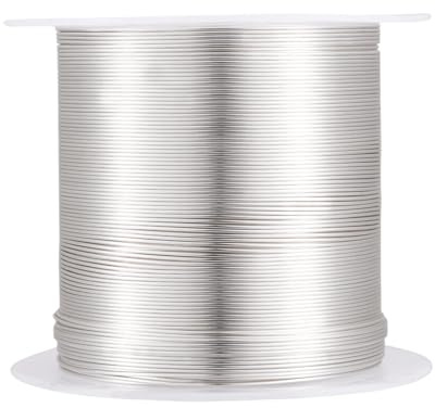 Craftdady 23Meter x 0.5mm Silver Copper Wire Long Lasting Plated Tarnish Resistant Craft Wire For Sculpting Armature Jewellery Making