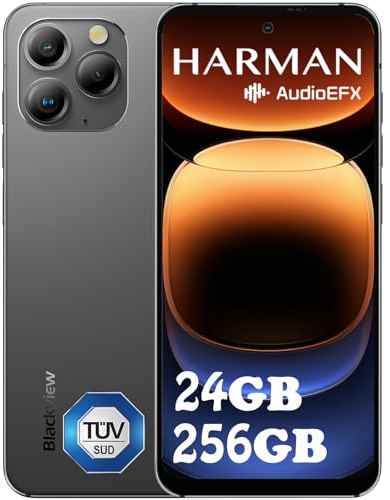Blackview A96 Smartphone Ohne Vertrag, 24GB+256GB Helio G99 Android 13 Handy mit Harman Audio, 2.4K 6.5 120Hz Display, 48MP+8MP+16MP Kamera, 4380mAh akku 18W DUAL SIM Simlockfreie Handy 4G, NFC