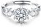 Milacolato Verlobungsring Silber 925 für Damen Ring Ringe Promise Engagement,Eternity,Verstellbar,Rund,Quadratisch,Mit Stein,Fingerring für Frauen A