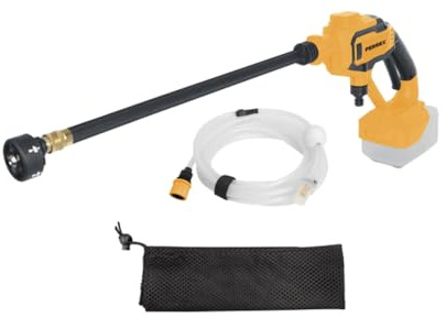 FERREX 20V Akku-Hochdruckreiniger, 20 bar, 160 l/h, Kabelloser Bewässerung und Reinigung, mit 6m Schlauch