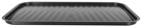NUOBESTY Piastra in Ghisa Antiaderente per Barbecue 40x24,5 Cm, Padella per Grigliare Pesce e Bistecca, Piastra Grill Compatta per Cottura Uniforme, Adatta per Cucina e Sala da Pranzo