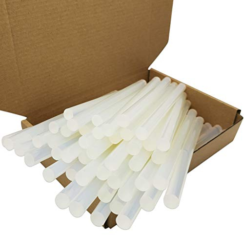 FZGUSYAF Barras de Pegamento Caliente 11x180mm Adhesivo Transparente para Pistola de Pegamento Termofusible de 11mm - Paquete de 45