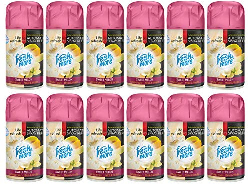 Fresh & More Lufterfrischer Nachfüller (12er Pack) 250ml, Sweet Melon