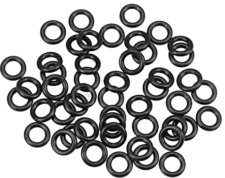 Othmro O-ring in gomma nitrilica 8 mm OD 5 mm ID 1,5 mm larghezza metrica Buna-N guarnizione di tenuta colore nero 50 pz