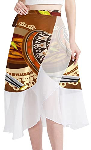 Sambal Chicken Tajine Served with Olives Pot Women Beach Sarongs Sheer Cover Ups Chiffon Bikini Wrap Skirt for Swimwear