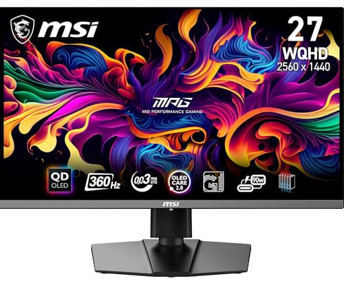 Msi Mpg 271qrx Qd-oled 27´´ Wqhd Oled 360hz Monitor One Size