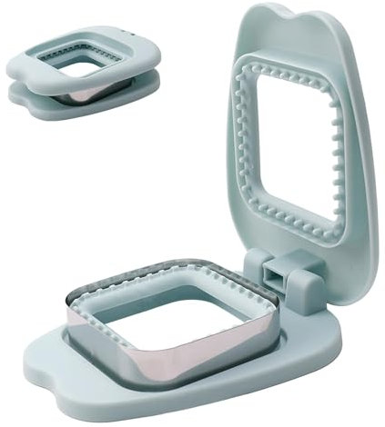 Mihauuke Sandwichmaker, taglierina e sigillante, stampo antiaderente per panini, pressa per panini, biscotti, utensili, stencil in acciaio inox, per bambini e