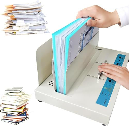 hocvseo Thermobindegerät, 1–50 Mm Bindedicke, Universelles Thermobindegerät, Maximale Bindelänge 320 Mm, Für Bücher, Notizbücher, Dokumente, Verträge
