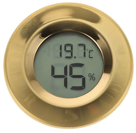 LOEFLIFA Digital Hygrometer for Cigar Tube Thermostat Indoor Humidity Reptile Humidity Gauge Mason Jar