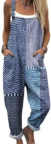 ENEN Mono de Maternidad para Mujer, Lino de Bambú Peto de Maternidad Cómodo Casual Elegante Maternity Jumpsuit Pantalones Premama Embarazada, Holgados Pantalones