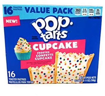 Pop-Tarts Cupcake Flavor Lot de 16 confettis givrés 786 g