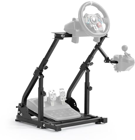 Marada Sim Racing Wheel Stand,Adjustable height angle Steering Wheel Stand,Fit for Logitech G25 G27 G29 G920 G923, for Thrustmaster T300 T248, No Wheel/Pedals/Shifter