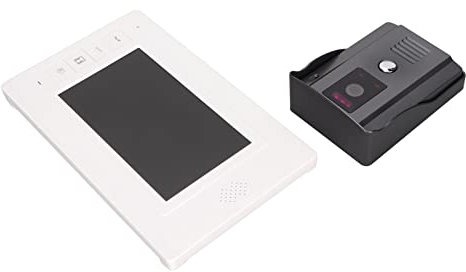 Timbres de puerta con cable intercomunicador 25 Anillos 100-240V puerta intercomunicador Timbres 7 pulgadas maravilloso para el hogar (enchufe de la UE)
