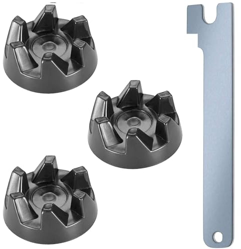 3 x Kupplung 9704230, Kupplung Mitnehmer, Blender Rubber Coupler Mit Schlüssel Kompatibel mit KitchenAid Modellen KSB52, KSB5, 5KSB52, 5KSB5