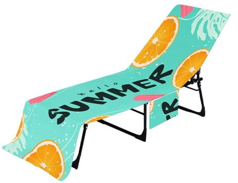 Sun Lounger Towels, Super Absorbing Sunbed Towels With Pockets, Beach Towel Lounge Chair Towel, Pool Chair Covers For Most Lounge