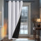 Deconovo Tenda Oscurante Termica Doppio Strato, Antivento, Pesante, Isolante per Freddo e Caldo, Adatta per Finestre e Porte, 132x160 CM, Grigio Perla, 1 Pezzo – Certificata Oeko-Tex® Standard 100