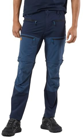 Swedemount Lofoten Pantalon Outdoor Homme, Respirant | Design à fermeture éclair amovible, Sèche rapidement, Résistant au vent, 4 poches, Genoux et arrière renforcés