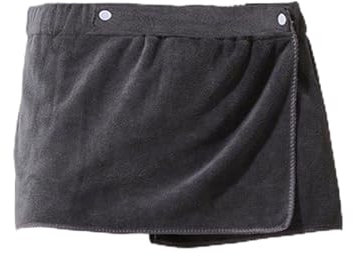 Men's Bath Towel Wrap Skirt - Quick-Drying Anti-Exposure Elastic Sauna Wrap in Grey