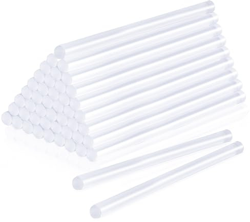 HonGien 46 Stück Heißklebestifte 11 x 200mm Heißklebesticks für Heißklebepistole Transparente Heiβkleber Klebestifte für Heimwerker, Handwerk, Reparieren