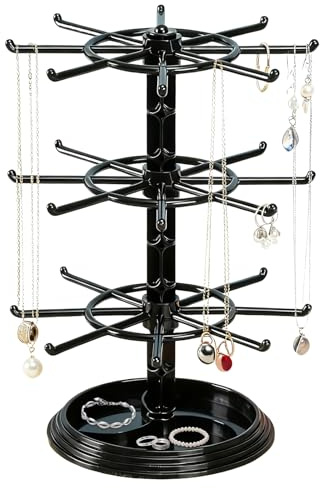 Fadcaer Jewellery Tree Stand Keyring Display Stand Necklace Earring Hanger Necklace Rack Holder Hanging Earring Necklace Organiser Tree Shape Jewllery Stand Hanging Pendant for Decorate (A1) (A3)