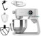 Cecotec Batidora Amasadora Twist&Fusion 4000 Luxury White. 800 W, Cuerpo de Aluminio fundido, Motor DC, 8 velocidades, Luz LED, Bol de Acero Inoxidable de 5,2 L
