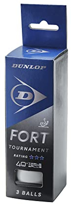 Dunlop Fort Tournament 3 Table Tennis Balls White - Professional Tournament Balls