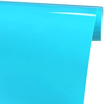 FORBELL Plotterfolie Textil, 30.5cm×3m Textil Bügeltransferfolie (Himmelblau)