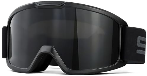 SPOSUNE Ski & Motorcycle ATV Goggles with Anti-fog Dual Lens - Off Road Racing Dirt Bike & Snow Goggles for Men & Women