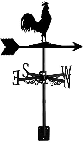 Jandra Segnavento Animali Paletto da Giardino Segnavento Indicatore di Direzione Galletto Ornamento d'Arte