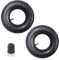 Lot de 2 chambres à air 15 x 6.00-6 avec valve droite TR-13 - En caoutchouc épais - Compatible avec tondeuses à gazon, brouettes, remorques de jardin, karts