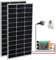 FEDAPURY Balkonkraftwerk 400w Wechselrichter 2 x 100w Solarpanel Glas Fotovoltaik Solarmodule Plug & Play Solaranlage Komplett Steckdose Set