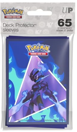Ultra PRO - Ceruledge 65ct Deck Protector Sleeves for Pokémon, Standard Size Card Sleeves, ChromaFusion Technology, Non-PVC Card Protectors