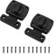 Zzcy 2 Pcs Tür Riegelschloss Innen Tür Verriegeln Ohne Schloss Türschloss Zinklegierung Drehriegel Türriegel Latch Mit Schrauben für Badezimmertür Türriegel Fensterriegel Schwarz