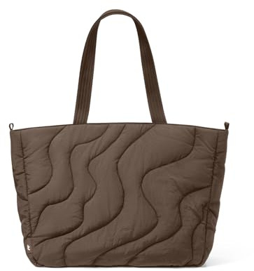tomtoc Puffer laptopväska för damer, 10-17.5L toteväska för 13-16-tums MacBook, lätt axelväska handväska, modern laptopväska dam för shopping, arbete, resor och vardag