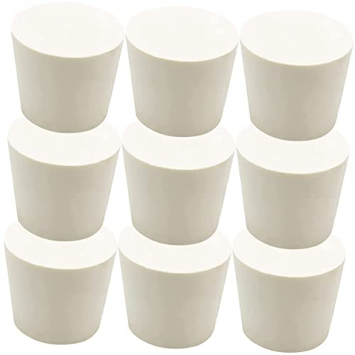 VICASKY 9Pcs Household Rubber Stoppers Multi Function Jug Tube Sealing Plugs Wear Resistant Heat and Acid Resistant for Fermentation and Laboratory Use