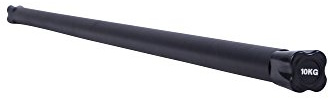 Gorilla Sports® Barra Aerobica - 1kg, 2kg, 3kg, 4kg, 5kg, 6kg, 7kg, 8kg, 9kg, 10kg, Antiscivolo, in Acciaio Gommato, Codificato a Colori - Pesata, dei Pesi, Weighted Body Bar