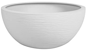Vasque Graphit 30 - Blanc cérusé - 30x12cm - 5.5L - EDA Plastiques - Intérieur et extérieur