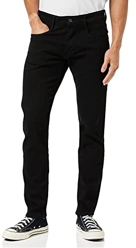 Replay Herren Jeans Anbass Slim-Fit, Black 098-2 (Schwarz), 32W / 32L