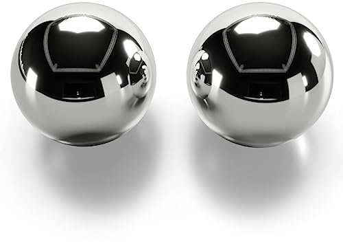 Z QINGZHENG 1.66 Inch,42mm Solid Stainless Steel Baoding Balls,Health Exercise Massage Handball (2pcs)