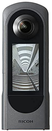 Ricoh 360 Degree camera THETA X, High resolution image of approx 60M, 5.7K 360, Touch screen, Interchageable battery, External memory card
