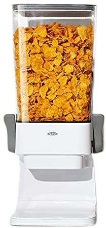 Dispenser for cereali da 5 litri, grande distributore di cereali for alimenti secchi, cibo non facile da schiacciare, può contenere cereali, caramelle, snack, for bar commerciale di hotel e uffici dom